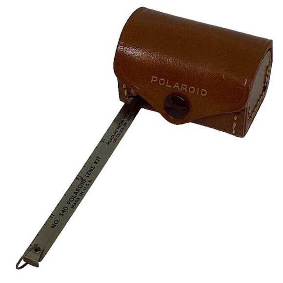 Polaroid Leather Case 309 Flash Gun 202 Close Up Lens 540 Sylvania Bulbs Lot VTG - Picture 16 of 16